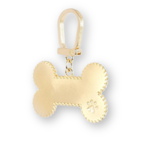 Medaglietta in Argento placcato Oro - Osso