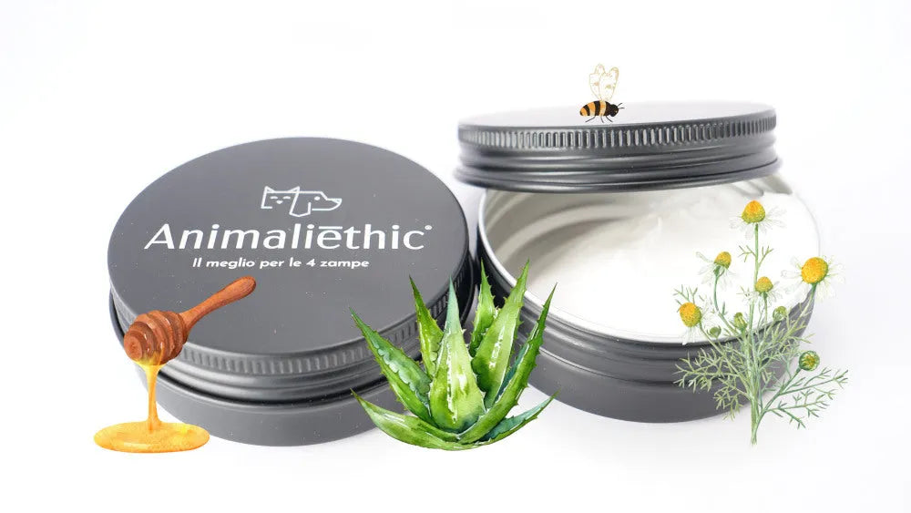 ingredienti crema naturale idratante e lenitiva per polpastrelli cane